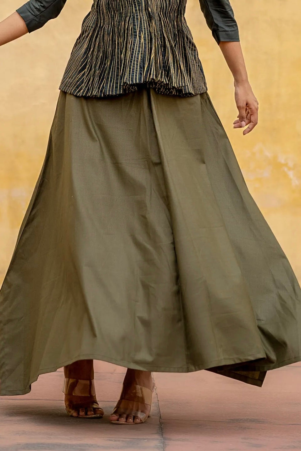 MINIMAL ZARI SET - (only SKIRT)