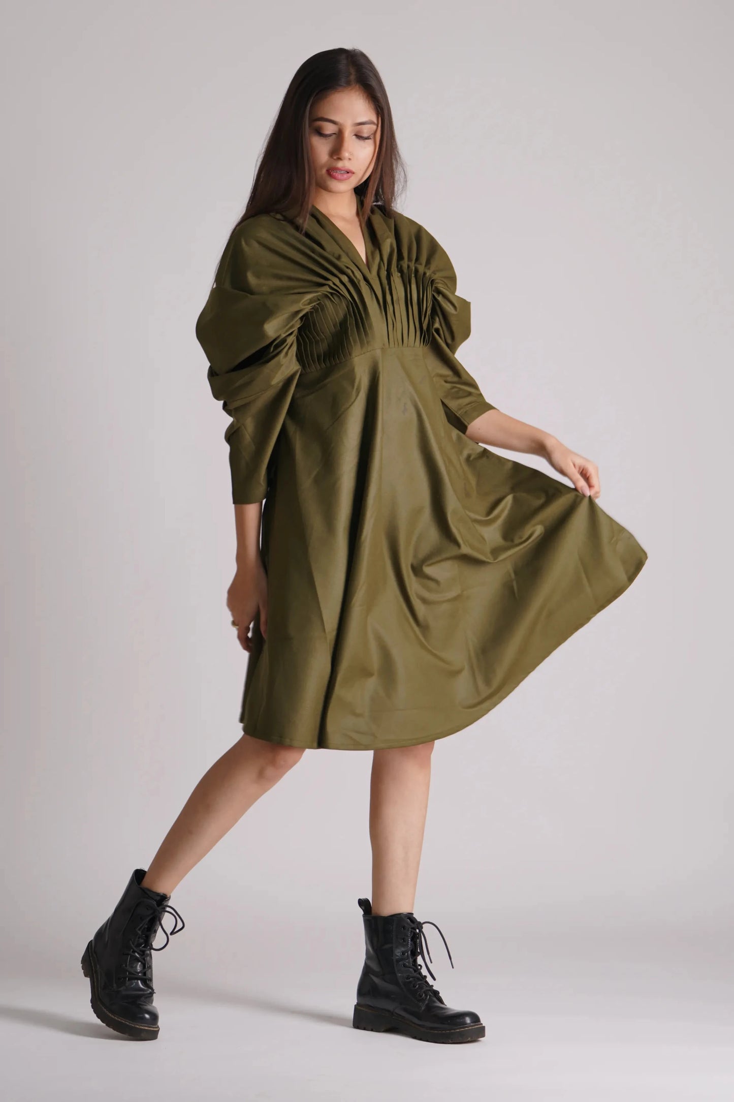 THE PLEATED SLIP DRESS