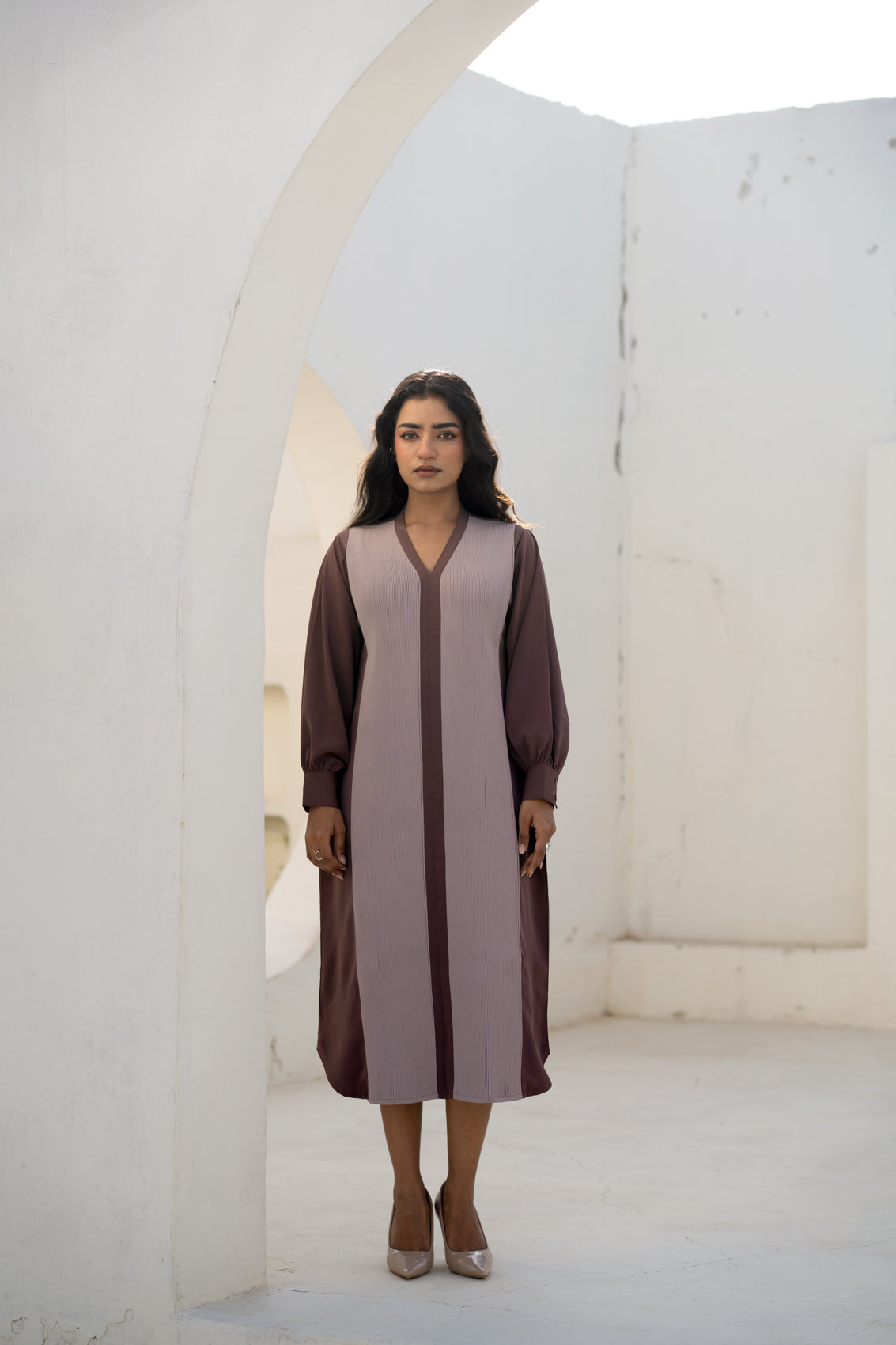 THE CLASSIC CORDED DRESS - DUAL TONE