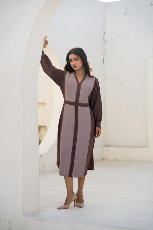 THE CLASSIC CORDED DRESS - DUAL TONE