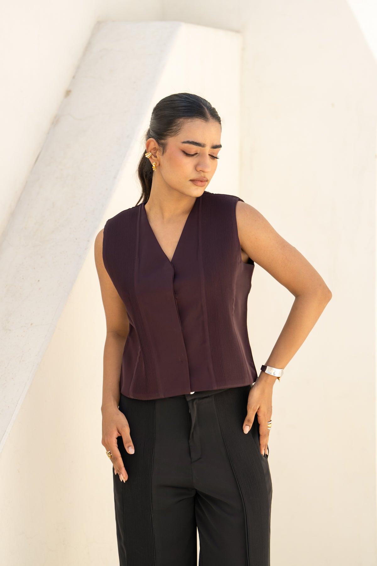 THE CORDED WAISTCOAT - SINGLE TONE