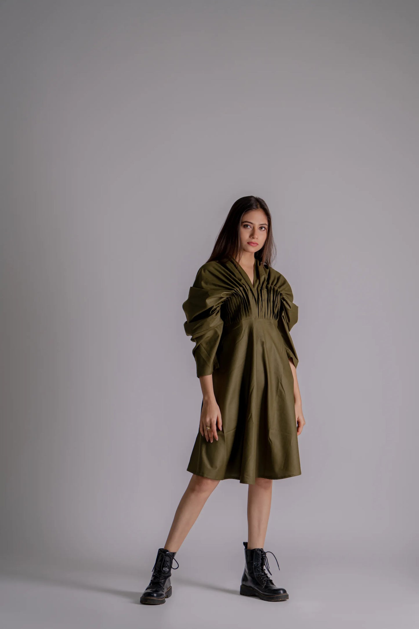 THE PLEATED SLIP DRESS