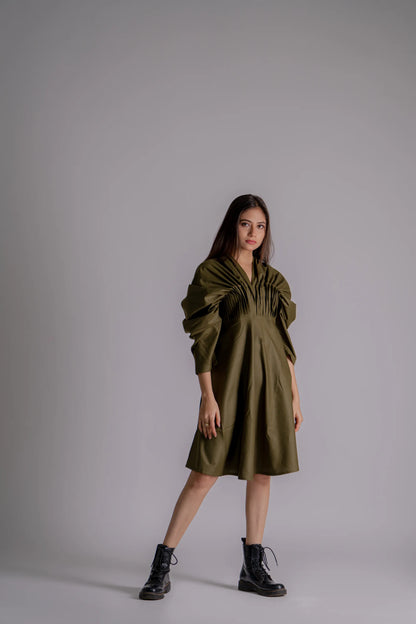 THE PLEATED SLIP DRESS