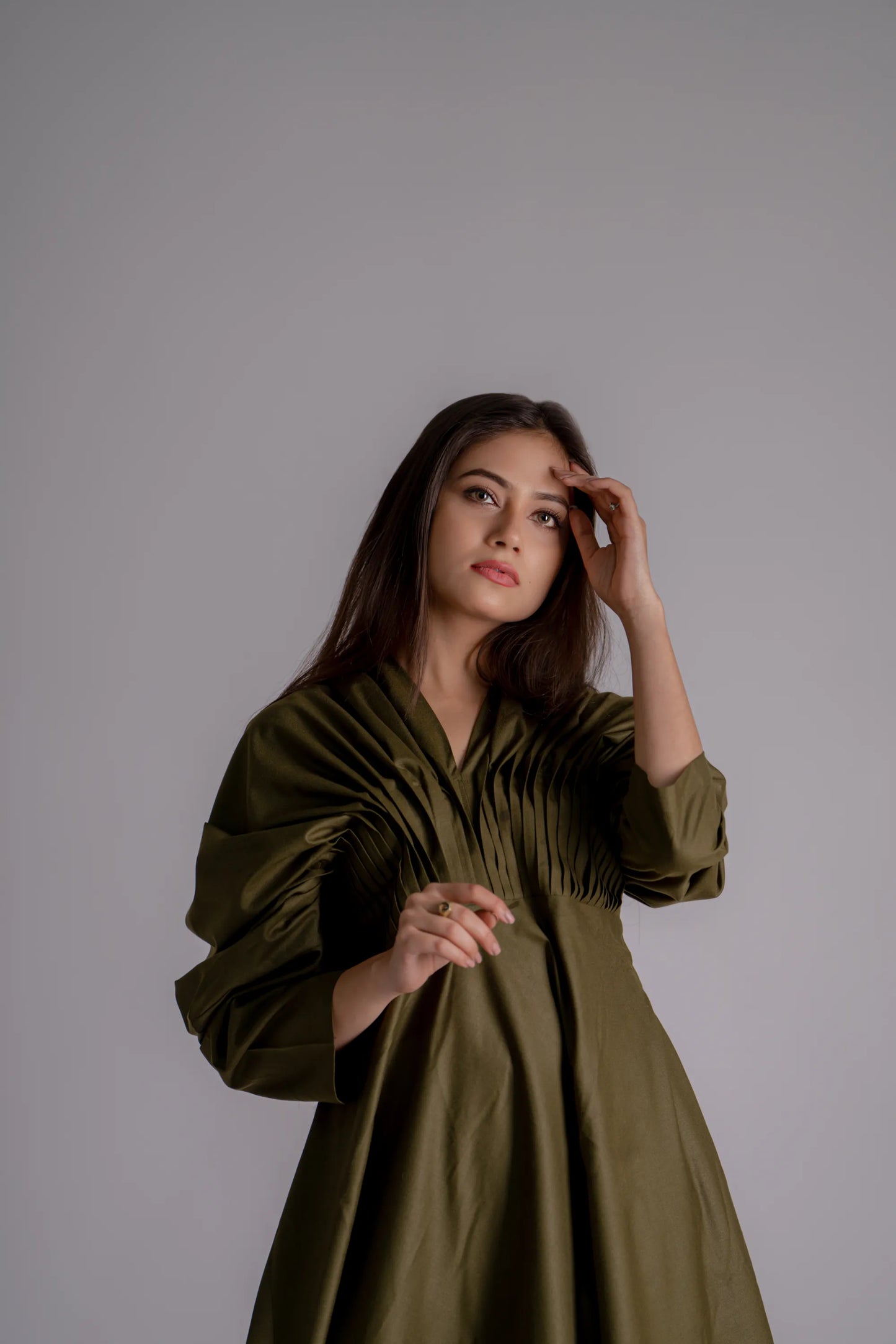 THE PLEATED SLIP DRESS